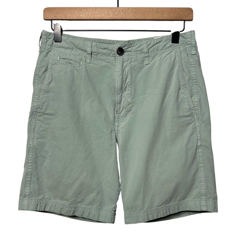 Billy Reid Chino Shorts 100% Pima Cotton Sage‎ Size 28 / 8" Inseam Retail: $178